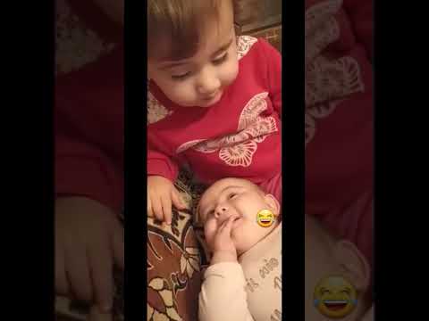 ნიცა პატარა დაიკოს ეთამაშება /Nica,  little sister , Little ones